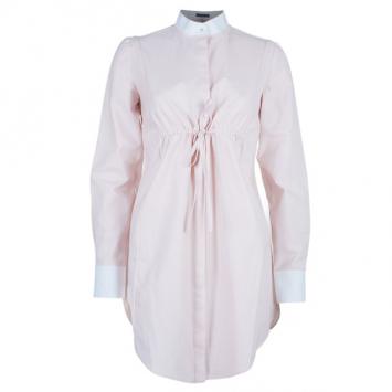 Pre Owned Alexander McQueen Tie-Up Peplum Shirt S