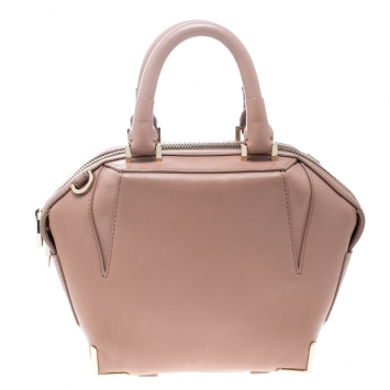 Pre Owned Alexander Wang Peach Leather Mini Emile Crossbody Bag