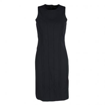 Pre Owned Alexander Wang Black Knit Sleeveless Fitted Dress S