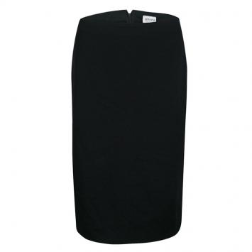 Pre Owned Armani Collezioni Black Classic Pencil Skirt M