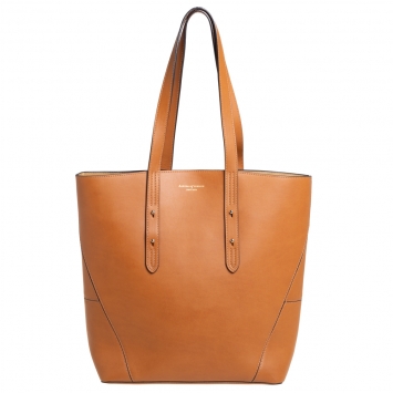 Pre Owned Aspinal of London Tan Leather Essential Shopper Tote