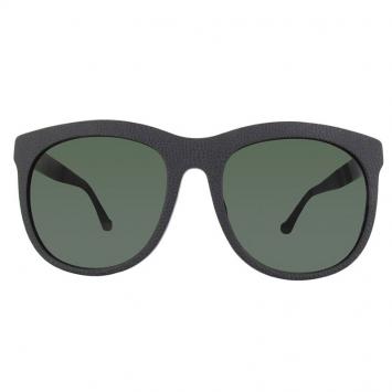Pre Owned Balenciaga Matt Black/Green BA0024F Wayfarer Sunglasses