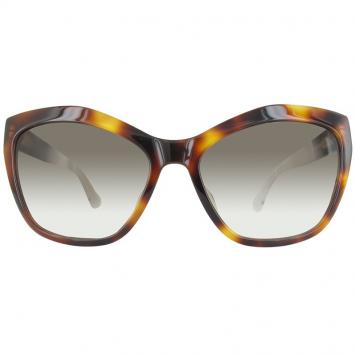 Pre Owned Balenciaga Blonde Havana/Gradient Green BA0047F Cat Eye Sunglasses
