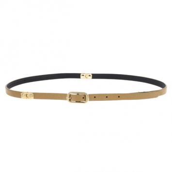 Pre Owned Balenciaga Beige Leather Arena Studded Belt 95CM