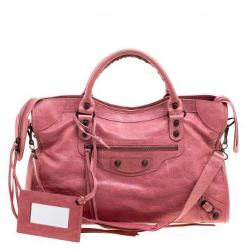 Pre Owned Balenciaga Sorbet Leather Classic City RH Tote