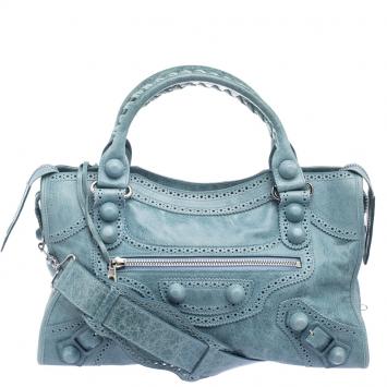 Pre Owned Balenciaga Papeete Leather Brogues GCH Classic City Tote