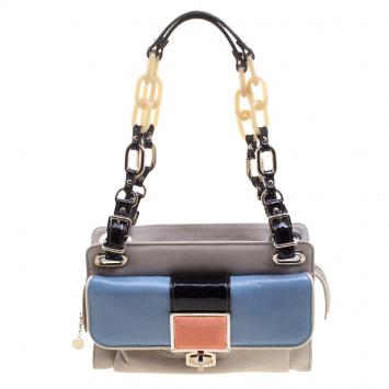 Pre Owned Balenciaga Multicolor Leather Cherche Midi Shoulder Bag