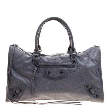 Pre Owned Balenciaga Jacinthe Leather Classic RH Work Tote