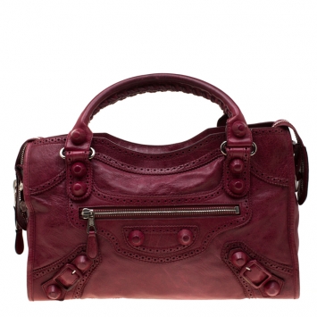Pre Owned Balenciaga Blood Leather Brogues GCH Part Time Tote