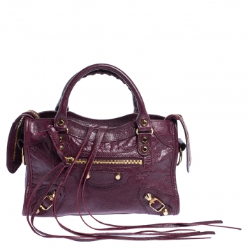 Pre Owned  Balenciaga Murier Leather GH Mini City Bag