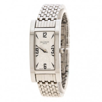 Pre Owned Balmain Silver Stainless Steel Miss Balmain 2191 Women's Wristwatch 18 mm