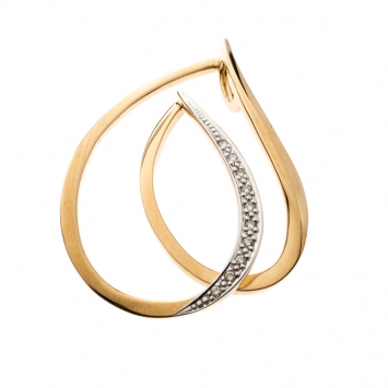 Bernhard H. Mayer Emrys Diamond 18k Yellow Gold Heart Pendant 