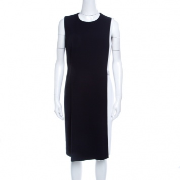 Pre Owned Boss By Hugo Boss Colorblock Sleeveless Halani Dress M