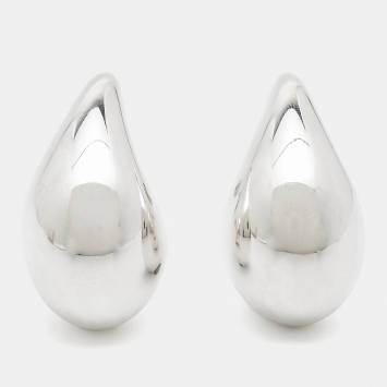 Pre Owned Bottega Veneta Drop Sterling Silver Earrings