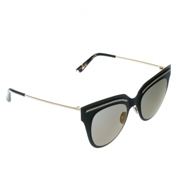 Pre Owned Bottega Veneta Matte Black / Black BV2900S Cat Eye Sunglasses