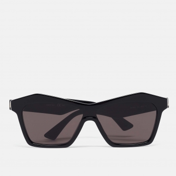 Pre Owned Bottega Veneta Black BV1093S Square Sunglasses