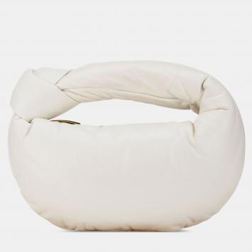 Bottega Veneta White Mini Nappa Puffy Jodie