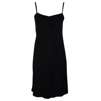 Pre Owned Boutique Moschino Black Drape Detail Sleeveless Dress S
