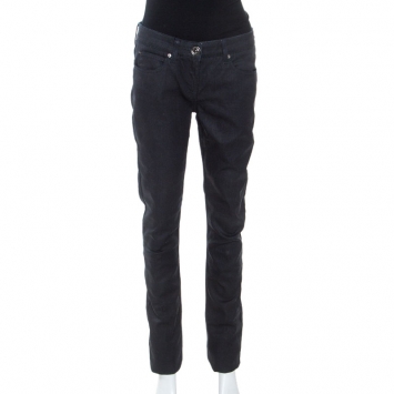 Pre Owned Burberry Dark Blue Denim Slim Fit Jeans M