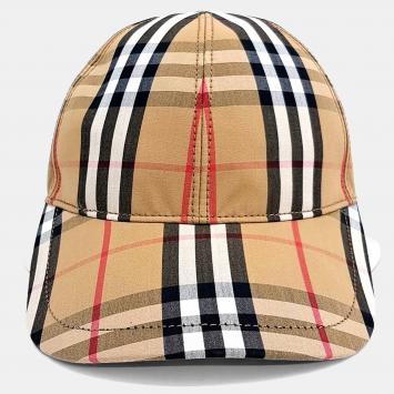 Pre Owned Burberry cotton beige cap hat