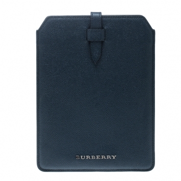 Pre Owned جراب ميني آيباد بربري جلد أزرق