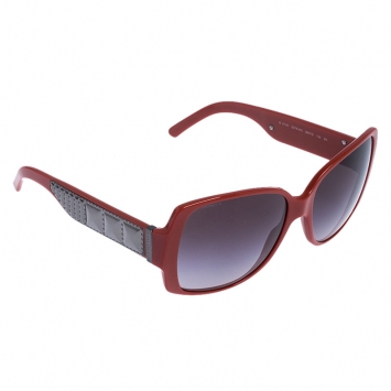 Pre Owned Burberry Orange Brown B4105 Square Sunglasses