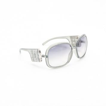 Pre Owned Burberry Clear Oversized Round Framed Sunglasses
