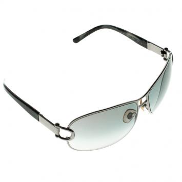 Pre Owned Burberry Grey B 3002 Aviator Sunglasses