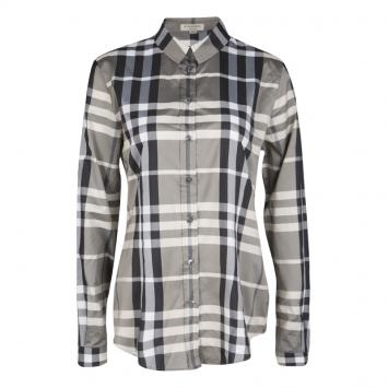 Pre Owned Burberry London Checked Long Sleeve Button Front Shirt M