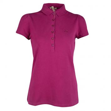 Pre Owned Burberry Brit Pink Cotton Short Sleeve Polo T-Shirt M