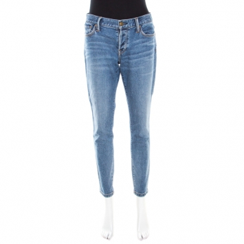 مملوكة مسبقًا Burberry Brit Indigo Faded Effect Relaxed Skinny Jeans S