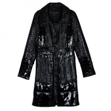 Pre Owned Burberry Prorsum Patent Leather Coat XL