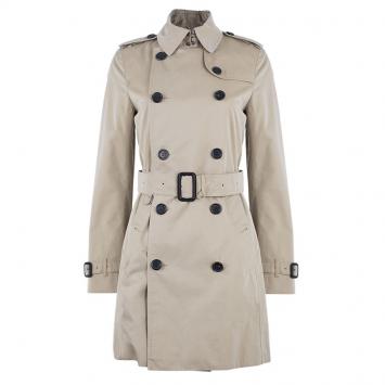 Pre Owned Burberry Beige Kensington Long Heritage Trench Coat S