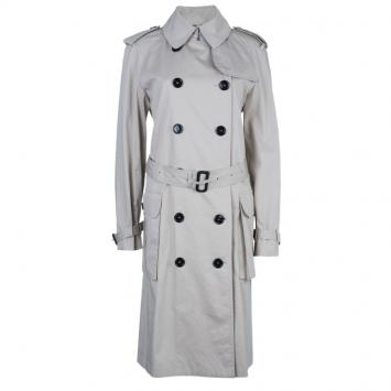Pre Owned Burberry Beige Long Trench Coat M