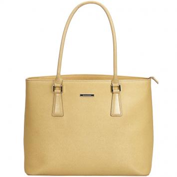 Pre Owned Burberry Brown Leather Tote Bag