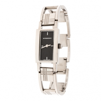 Pre Owned Burberry Black Stainless Steel BU4207 Women's Wristwatch 16 mm