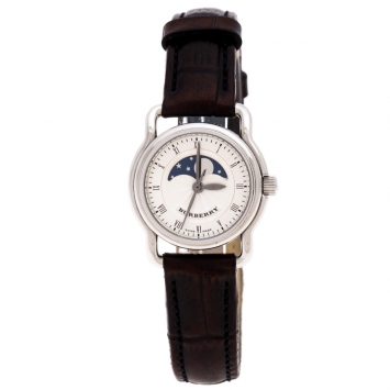 Pre Owned Burberry Silver Stainless Steel BU1220 Women's Wristwatch 25 MM