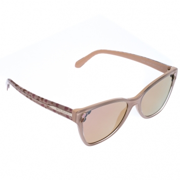 Pre Owned Bvlgari Blush Pink 8208 Mirror Cat Eye Sunglasses 