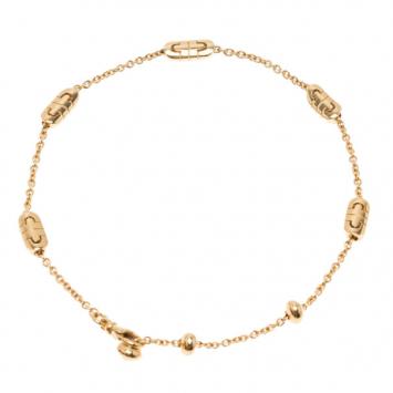 Pre Owned Bvlgari Parentesi 18K Yellow Gold Bracelet 20CM