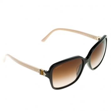 Pre Owned Bvlgari Metallic Brown/Beige 8150-B Square Sunglasses