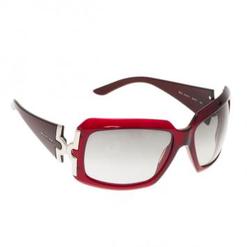 Pre Owned Bvlgari Maroon Square Sunglasses