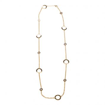 Pre Owned Bvlgari Mother of Pearl & 18k Rose Gold Sautoir Necklace