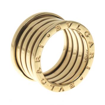 Pre Owned Bvlgari B.Zero1 5-Band 18k Yellow Gold Band Ring Size 54