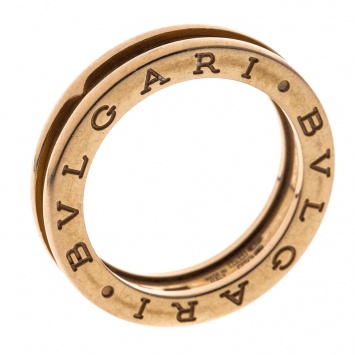 Pre Owned Bvlgari B.Zero1 1-Band 18K Yellow Gold Ring Size 55 