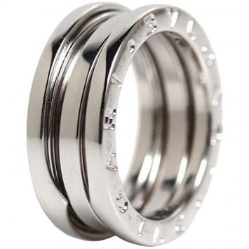 Pre Owned Bvlgari B.Zero1 3-Band 18K White Gold Ring Size 52