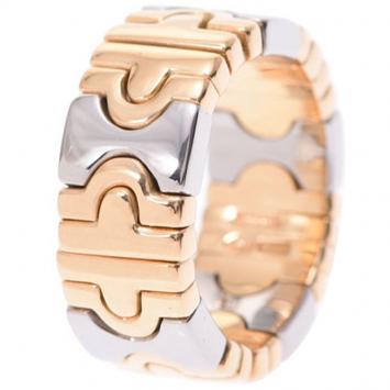 Pre Owned Bvlgari Parentesi 18K 2-Tone Ring Size 49