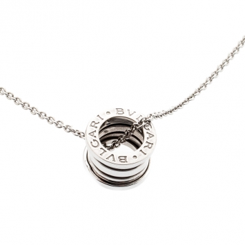 Pre Owned Bvlgari B.Zero 1 18K White Gold Pendant Necklace