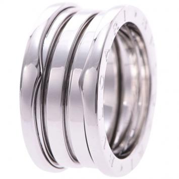 Pre Owned Bvlgari B.Zero1 4-Band 18k White Gold Band Ring Size 54
