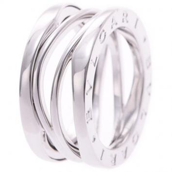 Pre Owned Bvlgari B.Zero 18K White Gold Ring Size 57