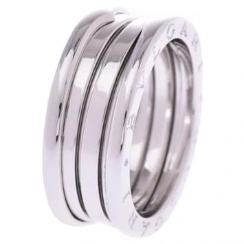 Pre Owned Bvlgari B.Zero1 3-Band 18k White Gold Band Ring Size 59